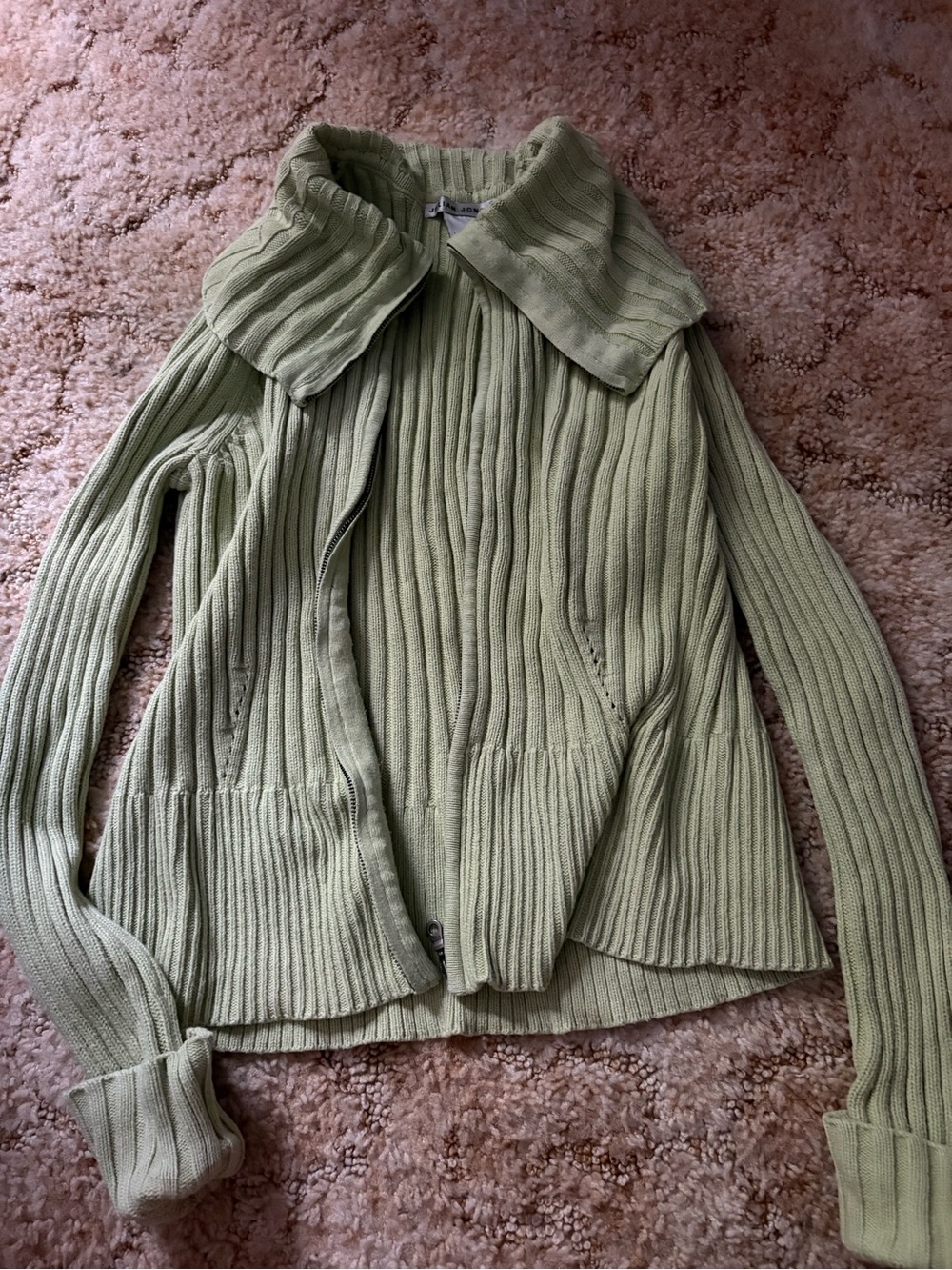 Ribbed Knit Sweater Jacket